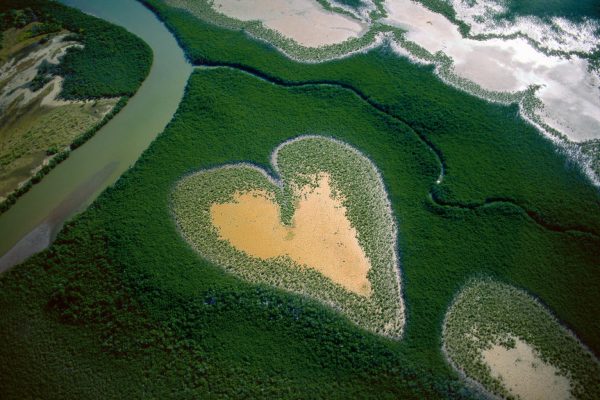 Heart in Voh, New Caledonia (French Overseas Territory) (20°56' S – 164°39' E).